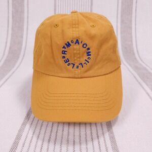 Mac Miller Hat Cap Strap Back Mustard Yellow Circles Embroidered Adjustable